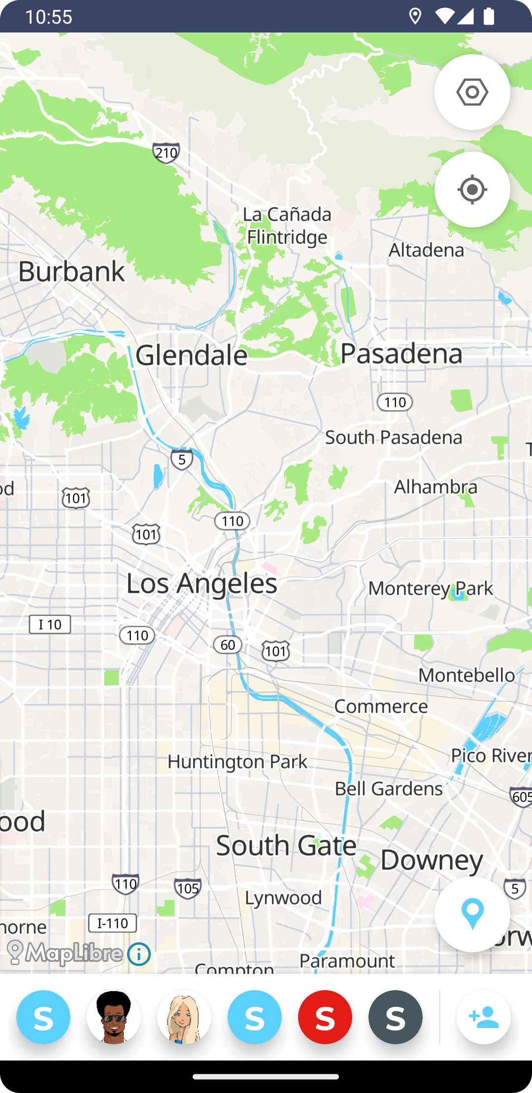 Screenshot of Zood Location on Android using OpenStreetMap